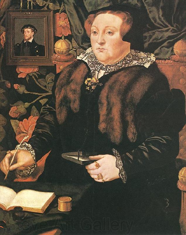 EWORTH, Hans Portrait of Lady Dacre fg Norge oil painting art